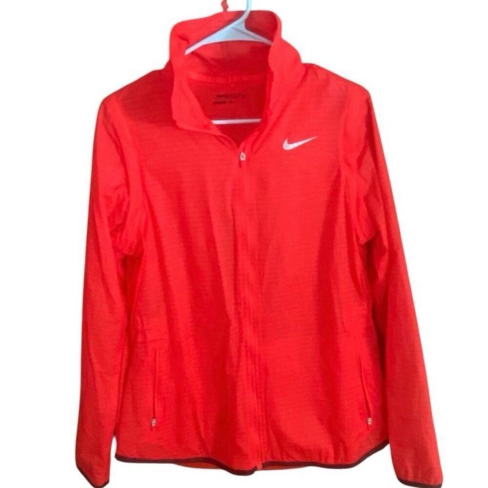 Nike Golf Dri-FIT Women’s M Coral Zip Jacket Vent Convertible Sleeves